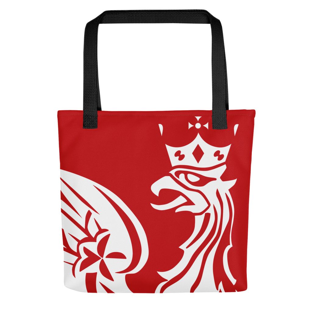 Tote Bag, 15" x 15" - Aquila Polonica Eagle, red