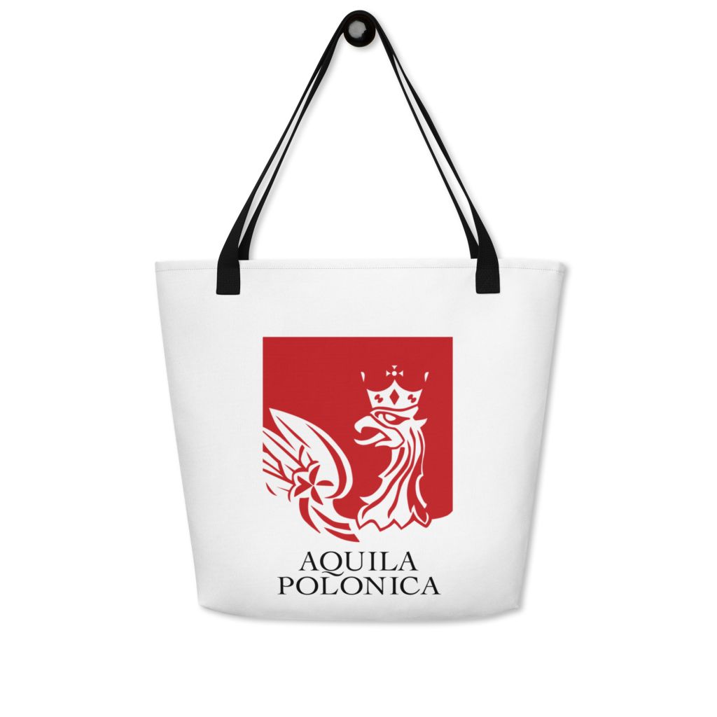 Tote Bag, 16" x 20" with inside pocket - Aquila Polonica logo - Image 6