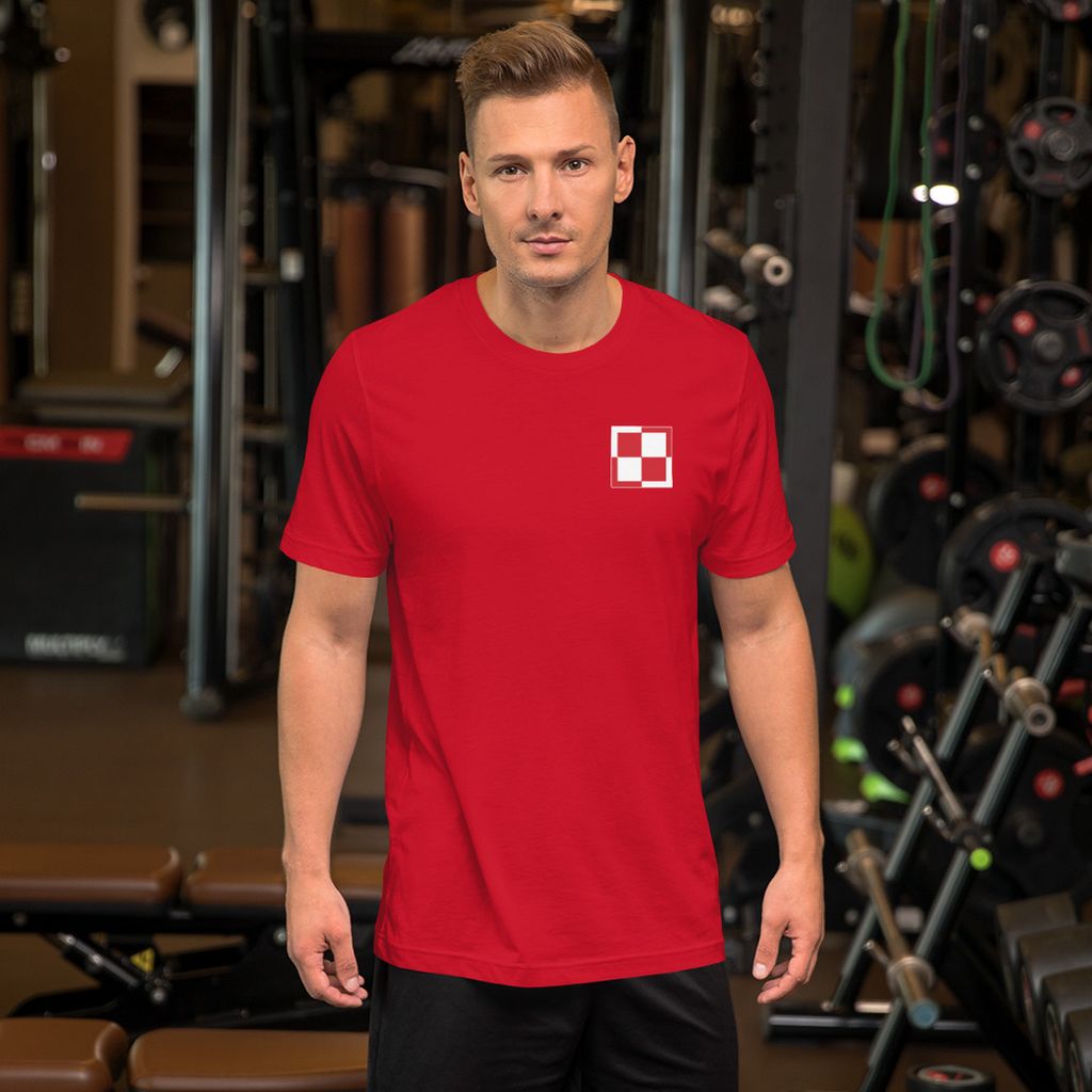 T-Shirt - Polish Air Force Checkerboard - Small Logo - Image 12