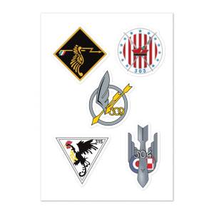 Stickers - Assorted - 303, 304, 308, 309 & 315 Squadrons