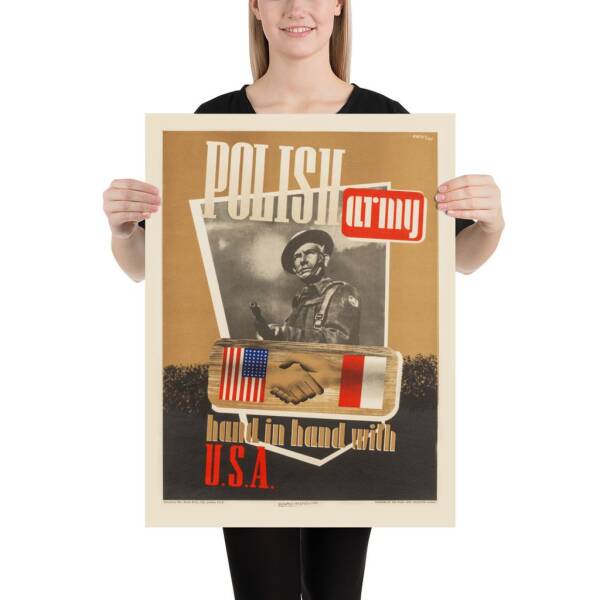 Poster - Polish Army Hand in Hand with U.S.A. - Image 2