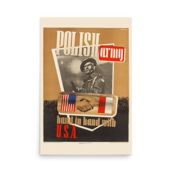 Poster - Polish Army Hand in Hand with U.S.A. - Image 3