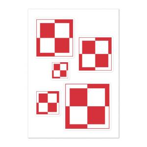 Stickers - Polish Air Force Checkerboard