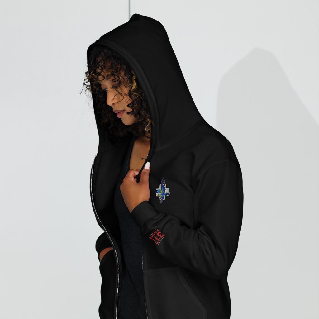 Zip-Up Hoodie - 317 Squadron - Image 10