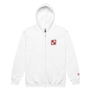 Zip-Up Hoodie - Polish Air Force Checkerboard